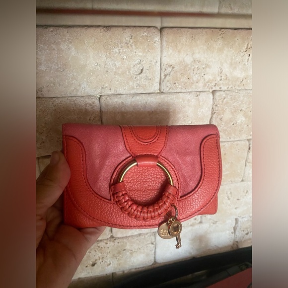 See By Chloe Long Hana Wallet Pink Peach - Picture 3 of 13